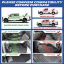 Michelin Vehicle Mats for 2017-2026 Ford F250/F350/F450 Super Duty CrewCab | Fit Bucket Seat with Under Seat Storage, Carpet Floor, All-Weather TPE Custom Fit Floor Mats/Truck Liner, 3 PCS, Premier