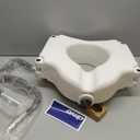 Drive Medical RTL12027RA 2-in-1 Raised Toilet Seat with Removable Padded Arms, Standard Seat