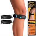 Premium Silicone Patella Band  Adjustable Knee Strap for Patellar Tendon Support & Pain Relief, Ideal for Tendonitis, Jumpers Knee & Sports Recovery  2 Pack (black)