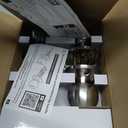 BESTTEN [2 Pack] Entry Door Knob with Lock, Keyed Different Door Lock for Exterior Door and Front Door, Standard Ball, Satin Nickel