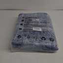 Eleisa Modern Abstract 4x6 Area Rug for Living Room, Blue & Grey, Non-Slip Stain Resistant Washable Rug, Abstract Vintage Home Decor Carpet for Bedroom, Kitchen, Dining Room