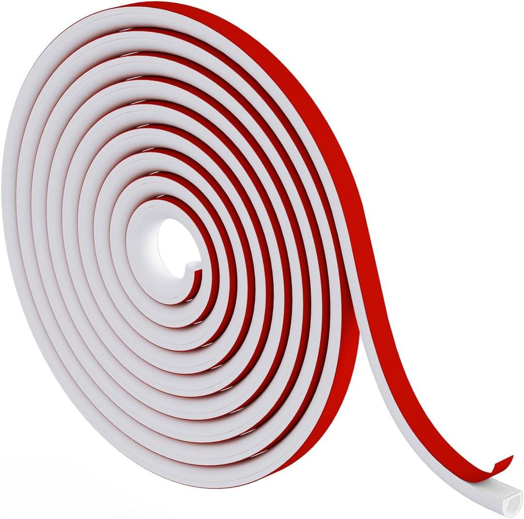 Delamu 120-inch TV Cord Hider Wall, Flexible Silicone Cord Covers for 1 Wire on Wall, Self-Adhesive Cable Hider, Easy Set-up Wire Cover Hider for Wall Mounted TV & Home Office, 0.59''W x 0.4''H, White