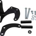 Black SWP Power Steering Pump Bracket for SBC Sb Chevy 283 305 327 350 383 400 with Short Water Pump