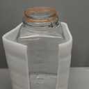 kitchentoolz 2 Gallon Large Glass Mason Jar with Airtight Lid- Extra Wide Mouth - Big Fermentation & Canning Container - Jumbo Storage - Pack of 1