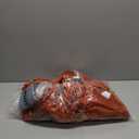 MIULEE Fall Burnt Orange Pom Pom Velvet Curtains for Bedroom/Living Room Darkening Thermal Insulating 96 Inches Long Blackout Curtains with Rod Pocket for Girls Room/Nursery/Home Theater Set of 2