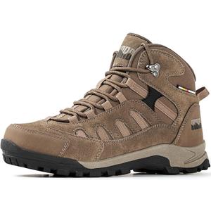 R CORD Womens Hiking Boots Waterproof Lightweight Hiking Boots Women Ankle Support Hiking Shoes Backpacking Boots Breathable Non-slip Hiking Boot for Outdoors, Brown Line US 6.5