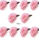 50PCS Artificial Cherry Blossom, Silk Cherry Blossom Branches, Realistic Fake Flowers for Weddings, Square Halls, Artificial Trees, Hotel Activities, Living Room Home Decoration (Medium Pink)