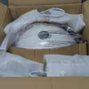 12 Inch Sandy White Farmhouse Pendant Lights for Kitchen Island Industrial Adjustable Height Vintage Dome Hanging Light Fixtures for Barn,Dining Room 3 Packs