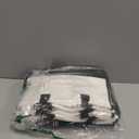 Reginary Pack of 12 Canvas Tote Bags Initial Classic Present Personalized Canvas Beach Bag for Wedding, Birthday, Beach (Black and White)