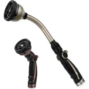 RESTMO Watering Wand Heavy Duty, Metal Water Hose Sprayer for Garden, High Pressure | Thumb Flow Control | On/Off Valve, Ideal for Outdoor Lawn & Plant Watering, Car & Pet Washing