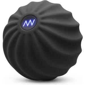 2.4" Mini Electric Vibrating Massage Ball, 10-Speed Fitness Yoga Massage Roller for Palm, Hand, Foot, Leg, Neck, Back, Multi-Directional Massage Ball (Black)