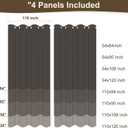 HolidayIdeas 4 Panels Linen Outdoor Curtains for Patio Waterproof Taupe Outside Curtains 110"x95"-Gazebo Wide Curtains Weighted Weatherproof, Privacy for Pergola, Porch, Cabana, Deck, Sunroom