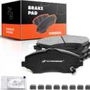 A-Premium Front Ceramic Disc Brake Pads Set Compatible with Select Dodge, Jeep, Volkswagen, Ram and Chrysler Models - Journey, Grand Caravan, Nitro, Liberty, Wrangler JK, Routan, C/V, Town & Country