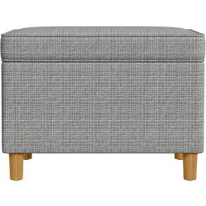 Spatial Order Home Decor | Dinah Collection Modern Storage Ottoman | Ottoman with Storage for Living Room & Bedroom(Sage Mini Grid Pattern)