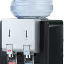Amay Desktop Water Cooler Dispenser Top Loading Water Dispenser Hot & Cold Water Coolers with Child Safety Lock Drinking Fountain