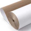 MotiMind Corrugated Cardboard Roll, 24 x 400 Inch Single Face Cushioned