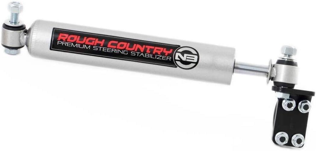 Rough Country N3 Steering Stabilizer Conversion Kit for 07-18 Jeep JK - 8731830