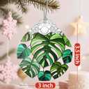Christmas Ornaments: Stained Glass Ornament, Christmas Tree Ornament, Hanging Ornaments for Home Decor & Xmas Tree Decorations  Exquisite Holiday Decor, Gifts & Holiday Present - Monstera