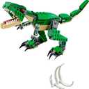LEGO Creator 3 in 1 Mighty Dinosaur Toy, Transforms from T. rex to Triceratops to Pterodactyl Dinosaur Figures, Great Gift for 7-12 Year Old Boys & Girls, 31058