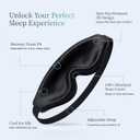 Nox Sleep 3D Sleep Mask for Men, 100% Blackout Eye Mask for Sleep, Ice Silk Lightweight Sleeping Mask for Side Sleepers, Soft Breathable Blindfold Perfect for Travel & Deep Sleep