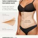 FeelinGirl Waist Trainer for Women Waist Cincher Corset Shapewear Tummy Control Body Shaper Sport Workout Girdle (Skin, M)