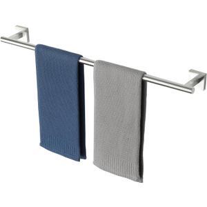 Alise 28 Inch Bathroom Towel Bar SUS304 Stainless Steel Towel Racks for Bathroom, Wall Mounted Towel Rack Heavy Duty Hand Towel Holder Brushed Nickel Single Towel Bar