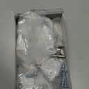 Amerdeco 10 Pack 1-1/3 Inch Brushed Satin Nickel Cabinet Knobs and Pulls - Single Hole Round Drawer Knobs for Bathroom Cabinets K0014