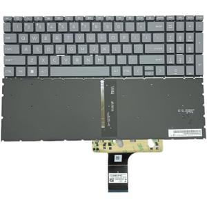 New laptop with built-in keyboard and screwdriver US layout for HP 15-fc 15-fcxx 15-fd 15-fc0000 15-fd0000 gray with backlight N32715-001 AE0PDU00030 9Z NHXBQ Q01 NSK-X4QBQ US 9Z NHXLN.001