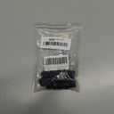 suiwotin 4pcs 1 Inch Swivel Caster Wheels, M6 Threaded Stem Caster Wheels with Brake, Heavy Duty Casters, Black Nylon Wheel Replacement for Furniture, Table, Cabinet, Shelf