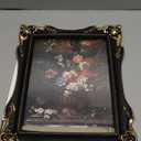 8x10 Black Vintage Picture Frame with Mat for 5x7 or 8 x 10 Photos, Ornate Baroque Gothic Victorian Frames, Tabletop or Wall Display, Antique Home Decor Accent