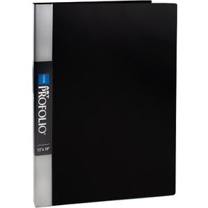 Itoya Original Art ProFolio 13x19 Black Photo Album Book with 48 Pages - Protective Binder with Plastic Sleeves