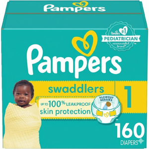 Pampers Swaddlers Newborn Diapers Size 1 160 Count