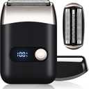 Haosens Electric Shavers for Men, Electric Foil Razor, Portable Compact Travel Foil Shaver with Floating Blade - 2-Speed Adjustment, USB-C Fast Charging, Mini & Lightweight, Clear Led Display