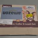 No Pull Dog Harness, Collar & Leash Set | Includes Dog Seat Belt, Collapsible Bowls & Poop Bag Dispenser. Ideal for Training, Walking, Hiking. Fits Small to Large Dogs(Pink-L)