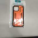 SOiOS for iPhone 13/14/15 Phone Case: for iPhone 16e Protective Cover with Built-in Kickstand | Heavy Duty Military Grade Hard Protection Shock Proof | Durable Dual-Layer Design Orange
