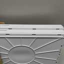 2 Pack White 50L Collapsible Storage Crate Wooden Lid Stackable Bin for Garage RV Car