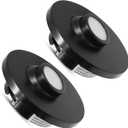 Facon Rotatable RV Puck Light, 3-Inch Recessed Mount Down Light with Push Switch, Adjustable LED RV Reading Light, 12Volts Interior Light for RV Camper Trailer Motorhome (Pack of 2)