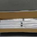 White Curtain Rods for Windows 66 to 120 - 2 Pack 5/8'' Metal Heavy Duty Curtain Rods Set with Brackets - Adjustable Thin Curtain Rod for Livingroom, Outdoor Patio,Bedroom(5.5-10 Feet)