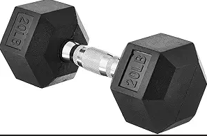 Amazon Basics Rubber Hex Dumbbell Hand Weight