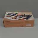 Food Warming Mat - 42" x 16" Extra Long Fast Heat Up Food Warmer with 7 Level Temp & 4 Hour Timer Function, Portable & Rollable Warming Tray Mat for Buffets Party and Home (Dark Blue)