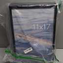 11x17 Picture Frame Set of 5, Black Poster Frame for Horizontal or Vertical Wall Mounting