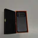 SHIELDON Genuine Leather Case for iPhone 17 Pro Max 6.9" 2025 | Compatible with Magsafe, Magnetic Wireless Charging, Slim Fit, Shockproof, Metal Buttons, Camera Bezel, Protective Phone Cover - Black