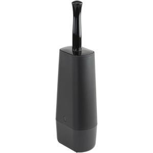 Casabella Hygienic Toilet Bowl Brush with Caddy, Black