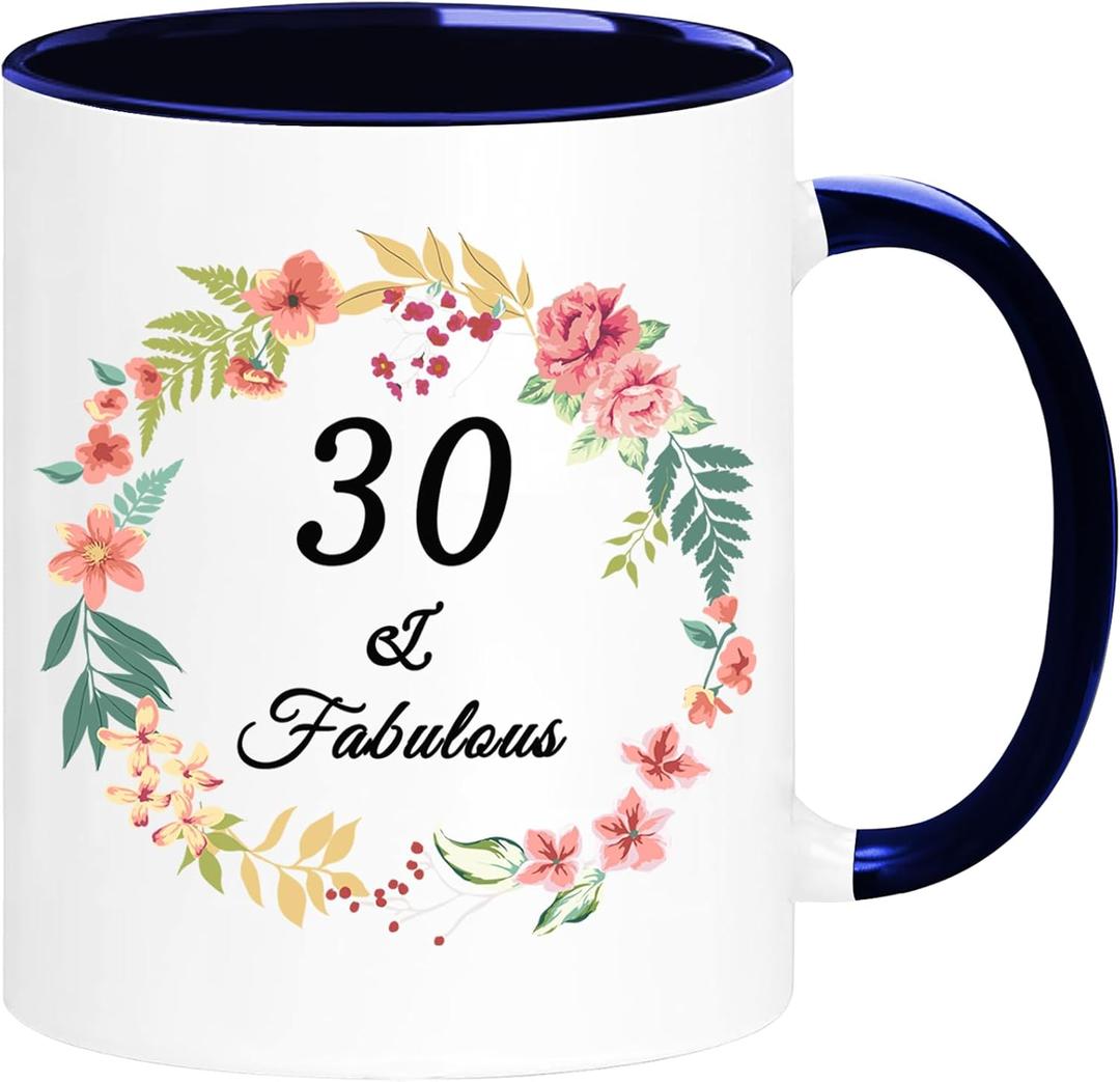 WOSIWULA 30th Birthday Mug, Turning 30 Year Old Gift, 1996 Vintage Coffee Cup, 30th Birthday Gift Idea for Her Women Mom Wife Aunt Sister Daughter Friends, Gift Box Packaging, 11oz