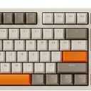 DAIDAIAJAZZ AK35I V3 Full Size Hot Swap Mechanical Gaming Keyboard with Screen & Knob 2.4G/BT/USB-C Gasket Keyboard FR4 Plate 8000mAh Battery South Facing LED RGB (Avocado Axis) (Retro Orange)