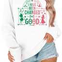 Musical Sweatshirt Women Changed for Good Musical Movie Fan Gifts Tee Witch Princess Graphic Long Sleeve Tops (S)