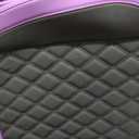 Car Seat Covers Full Set Purple Black, Luxury Faux Leather Waterproof Non-Slip Seat Protector Universal Fit for Most Cars SUVs Trucks Pick-ups,Car Interior Accessories for Front Seats and Back