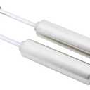 Short Gas Twin Tube Shocks, Universal Fit, Natural Stainless Steel Pair
9-5/8" Compressed Length, 14-5/8" Extended Length, 5/8" I.D. Eyelets, Used with 5/8" or 1/2" bolts, Front or Rear Use