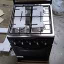 20" Freestanding LPG Oven - Equipped with 4 coil burners and Gas Stove with stainless steel 50L oven (Black: Automatic ignition)