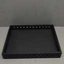 Samhita Serving Trays Mango Wood Rectangular Serving Tray, Wood Plate, Tea/Drink Platter, Dinner Serving Tray, Snack Tray (Black) (14" x 11" x 2")